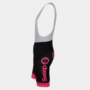 Cyklistické dětské kraťasy černo/růžové fluo
