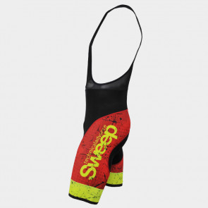 Cyklistické kraťasy CYKLO-K020 černo/červeno/žluté fluo