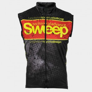 Cyklistická vesta SWEEP NoWind CYKLO-V009 černo/červená