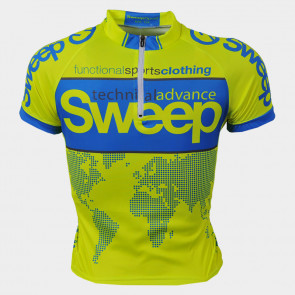 Cyklistický dres žlutý fluo dětský