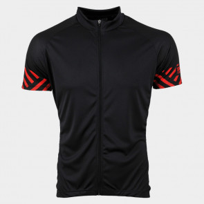 Cyklistický dres CLASIC CYKLO-D062 černo červený