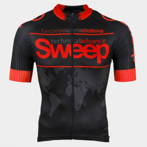 Cyklistický dres ELITE RACE CYKLO-D073 ČERNO/ČERVENÝ