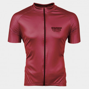 Cyklistický dres BASIC-PRO CYKLO-D072 Tmavě Červený