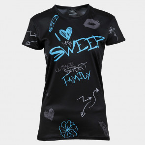 Triko krátký rukáv SWTS191 grafity černo modré