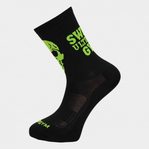 Ponožky běžecké SWEEP37 černé / žluté fluo