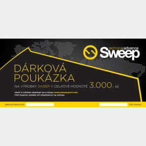 Dárkový poukaz v hodnotě 3000,-Kč