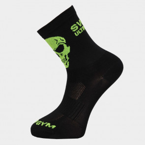 Ponožky běžecké SWEEP41 černé/fluo žluté