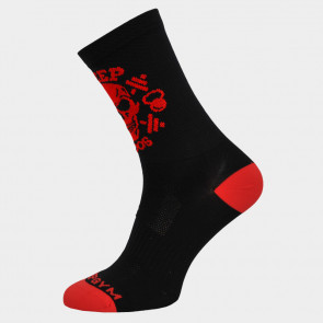 Ponožky SWEEP48 socks černo/červené