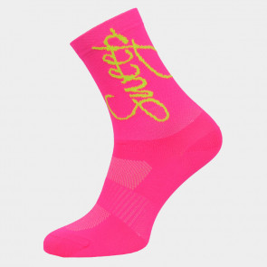 Ponožky SWEEP49 socks růžové fluo/žluté fluo