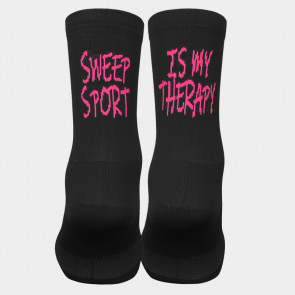 Ponožky SWEEP55 černo růžové Therapy