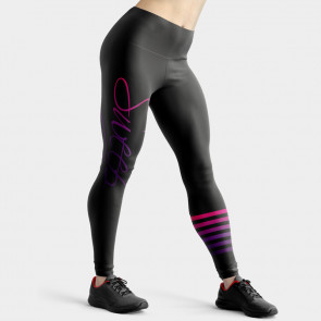 Legíny dlouhé Push-Up SWPT151 Ombre/pruhy