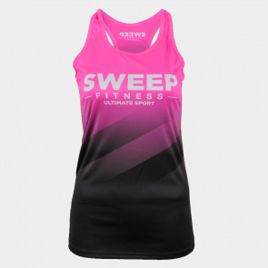 Dámské RUN tílko Sweep SWTS199 černo růžové