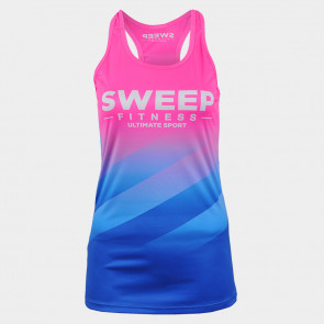 Dámské RUN tílko Sweep SWTS199 modro růžové