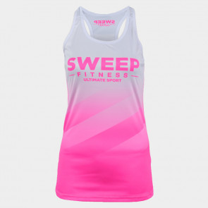 Dámské RUN tílko Sweep SWTS199 růžovo bílé