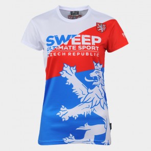 Triko krátký rukáv SWTS099 Czech červeno modro bílé