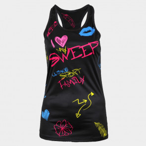 Dámské RUN tílko Sweep SWTS192 grafity černo color