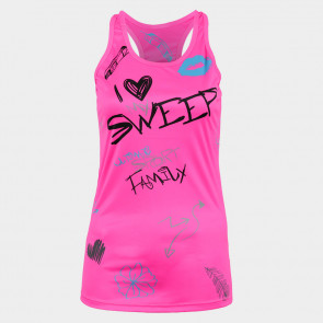 Dámské RUN tílko Sweep SWTS193 grafity růžové
