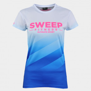 Triko krátký rukáv SWTS194 modré s růžovým logem